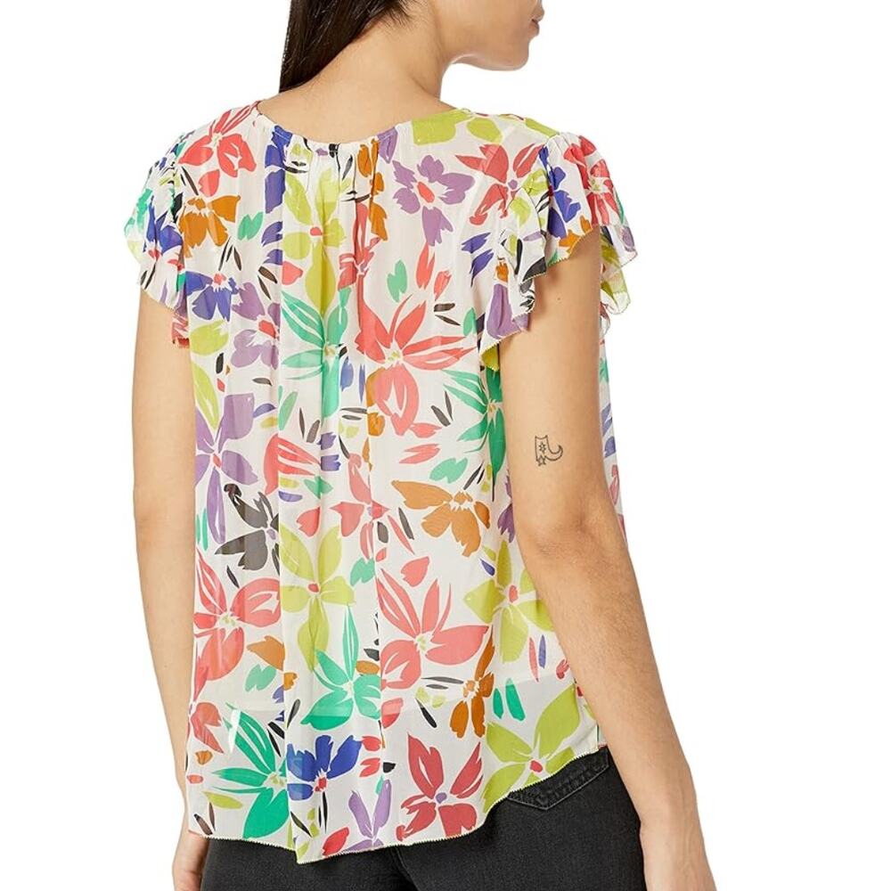 Velvet by Graham and Spencer Lucia Georgette Blouse NWT Size XS - Picture 2 of 3